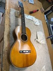 100 Year Old Restored Supertone Parlor Guitar Oak Back   Sides  Spruce Top 