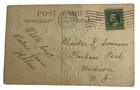 Happy New Year Victorian Boy Sailor On Mast   Antique 1900s Holiday Postcard