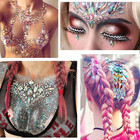 1000pcs Ab Flatback Rhinestones Crystal Gems Mixed Sizes Acrylic Craft Gemstone