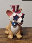New Corgi Patriotic W  Hat   Glasses          July 4th Shelf Sitter Tabletop Decor 