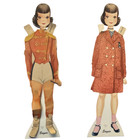 Vintage 1950s Saalfield Sugar N Spice Paper Dolls Set Of 2 Usa Heavy Cardboard