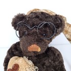 Dan Dee Collectors Choice Plush Brown Bear Nightcap Glasses Scarf 9    Bedtime