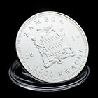 Zambia 1000 Kwacha 2014 Unc African Lion Africa Wildlife Silver Plated Coin