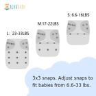 Baby Cloth Diaper 6 Pack With 12 Inserts One Size Cloth Diaper Covers A    