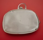 Vintage Continental Airlines Doll Size Airline Bag White Vinyl With Zipper