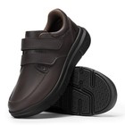 Fitville Mens Extra Wide Leather Diabetic Shoes Business Casual Dress Sneakers