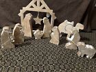 14  Christmas Nativity Scene 10 Pc Mango Wood Holiday Adams   Co Cottagecore