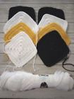 Crochet Handmade Yarn Granny Squares 5 Inch  8pc   Extras Usa