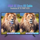 Hdmi 2 2 Cable 16k 60hz 8k 120hz Uhd Braided Lead High Speed 48gbps For Hdtv Ps5