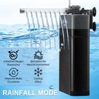 Aquarium Filter 220gph  Built-in 9w Clean Light  Submersible Powerful Pump For 2
