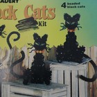 The Beadery Spooky Black Cats Kit Vintage 1988 Halloween Craft Sealed