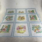 Vtg Beatrix Potter Storybook  Peter Rabbits Friends 12 Blocks Quilt Panel 32x50 