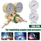 Oxygen Gas Welding Regulator Pressure Gauge Victor Type Solid Brass Cga 540