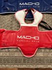 Macho Martial Arts  Pair Of Red blue Karate Sparring Chest Proctectors