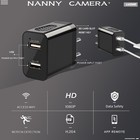 2025 Enhanced 1080p Hd Wireless Nanny Cam Camera Charger And Black 