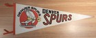 Vintage 1970s Denver Spurs Wha Hockey Pennant 30  Full Size W  Tassels Wow