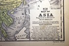 Antique Map Of Asia 1852 City Populations Chinese Empire India Mitchell s Color