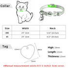 Reflective Cat Breakaway Collar Engraved Id Tags Quick Release For Kitten Puppy