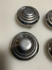 Set Of 4 Vintage Pedal Car Hubcaps 3 Tab Used