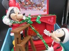 Disney Mickey Mouse   Minnie Musical Animated Fireplace Christmas Decoration