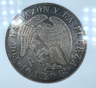1849 So Ml Chile 8r  Eight Reales  Condor  Km  96 2  Condor  Ngc Au 55  Scarce 