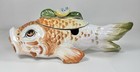 Vintage Italian Mid Century Fish Tureen With Cover Rare Made In Italy