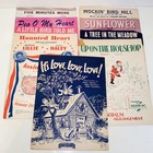 Vintage 1940s Sheet Music Mixed Lot Of 50 Musicals Piano Solos Rare Wwii Era