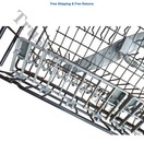 Ge Dishwasher Upper Dishrack Wd28x10272 Wd28x10410 Blue Color No Wheels