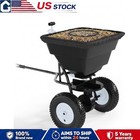 85lb Pull Behind Broadcast Spreader 10 In Pneumatic Tires For Seed Fertilizer