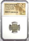 Marc Antony Ar Denarius Silver Galley Coin 32 Bc - Ngc Xf  ef  - 5 5 Strike 