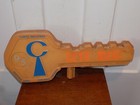 Vintage Curtiss Keys Double Sided Embossed Plastic Store Sign