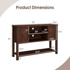 Buffet Sideboard Storage Cupboard Console Table W  Open Shelf   Side Cabinets
