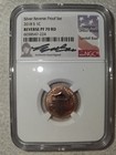 2018-s 1c Ngc Reverse Pf70 Rd Silver Reverse Proof Set Signed Lyndall Bass