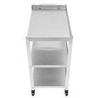 3 Tier Stainless Steel Kitchen Trolley Cart Utility Serving Storage Rolling Cart