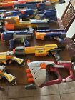 Huge Nerf Gun Lot  Over 15 Guns  Semi And Automatic W  Tons Of Accessories 