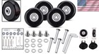 Set Of 4 Luggage Suitcase Replacement Wheels Repair Kit 50x18mm