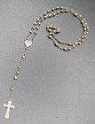 Vintage Silver-tone Miniature Prayer Beads Rosary