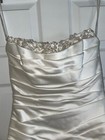 Nwt Davids Bridal Ivory Wedding Gown Strapless Roushed Pick Ups   accent Beading