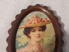 Victorian Woman Pin Or Tip Tray 2 75   The H  D  Beach Co