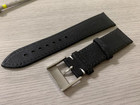 22mm Breitling Black Nylon leather Men   s Wrist Watch Strap Band