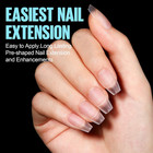 Short Coffin Nail Tips 450pcs Soft Pre Shaped Gel Nail Tips  Acrylic Double-side