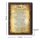 Psalm 91 Wall Art bible Verse Canvas Wall Art religious Wall Decor vintage Sc   