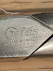 Vintage 1960 s Wiss 8  Inlaid Steel Forged No  138 Scissors Nickel Plated Usa
