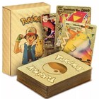 55pcs New Multi Color Pokemon Tcg Foil Cards - Rare Charizard Gx Vmax Holo Cards