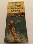Vintage Matchbook Cover Matchcover Bobtail Girly Mueller   s Bowling Alleys Il