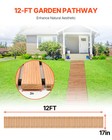 12 Ft L X 17 In W Straight Wooden Garden Pathway Roll Out Garden Walkway