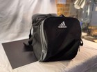 Large Adidas Duffel Bag Black Gray Large Logo Sports Gym Travel Shoulder Strap