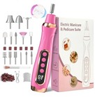 Professional Manicure Pedicure Kit Cordless Electric Nail File Set 6 Speed Co   