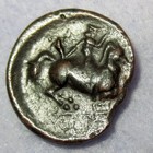 Coa Ancient Greek Krannon Thessaly Dichalkon 400 Bc Zeus Horseman With Petasos