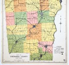 1941  Chenango  County New York Map Original  20x16   Railroads  Townships
